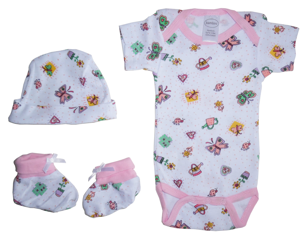 Coffret Cadeau Bébé Fille 3 Pièces