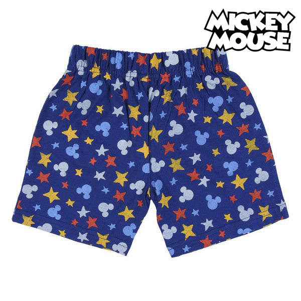 Pyjama Enfant Mickey Mouse Bleu – Ensemble Été Coton Léger