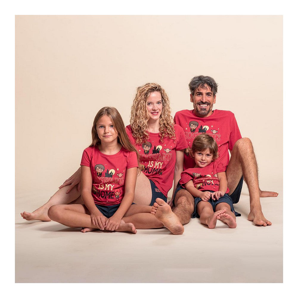 Pyjama Enfant Harry Potter Rouge – 100 % Coton Été