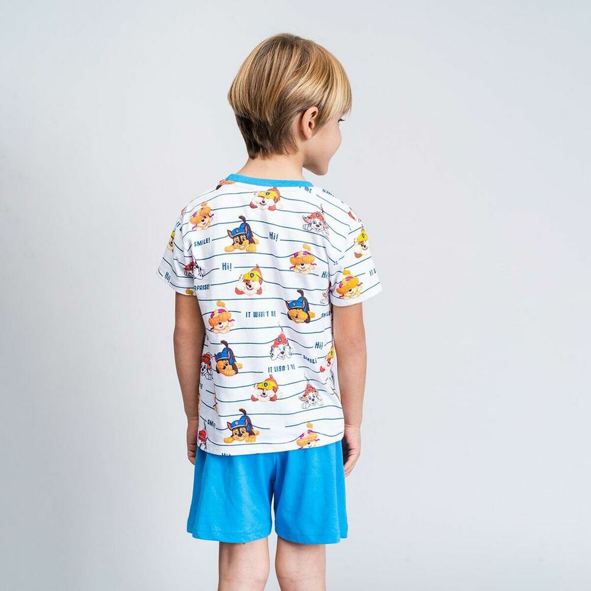 Pyjama Enfant Pat’ Patrouille Bleu – 100 % Coton Été