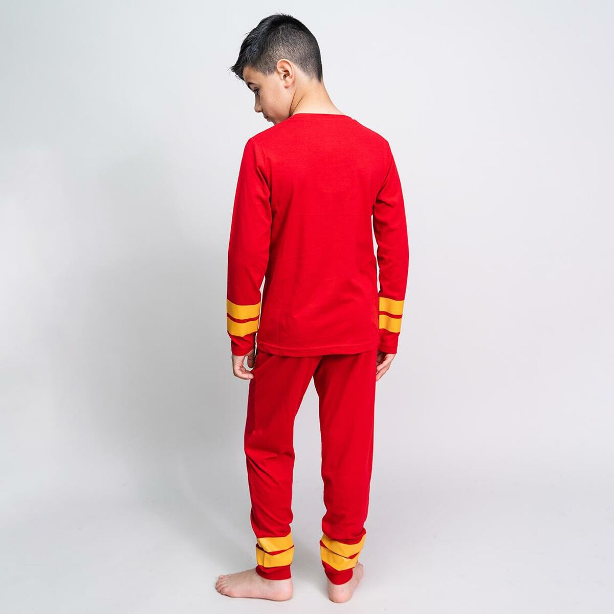 Pyjama Enfant Harry Potter Rouge – 100 % Coton Maison Gryffondor Manches Longues