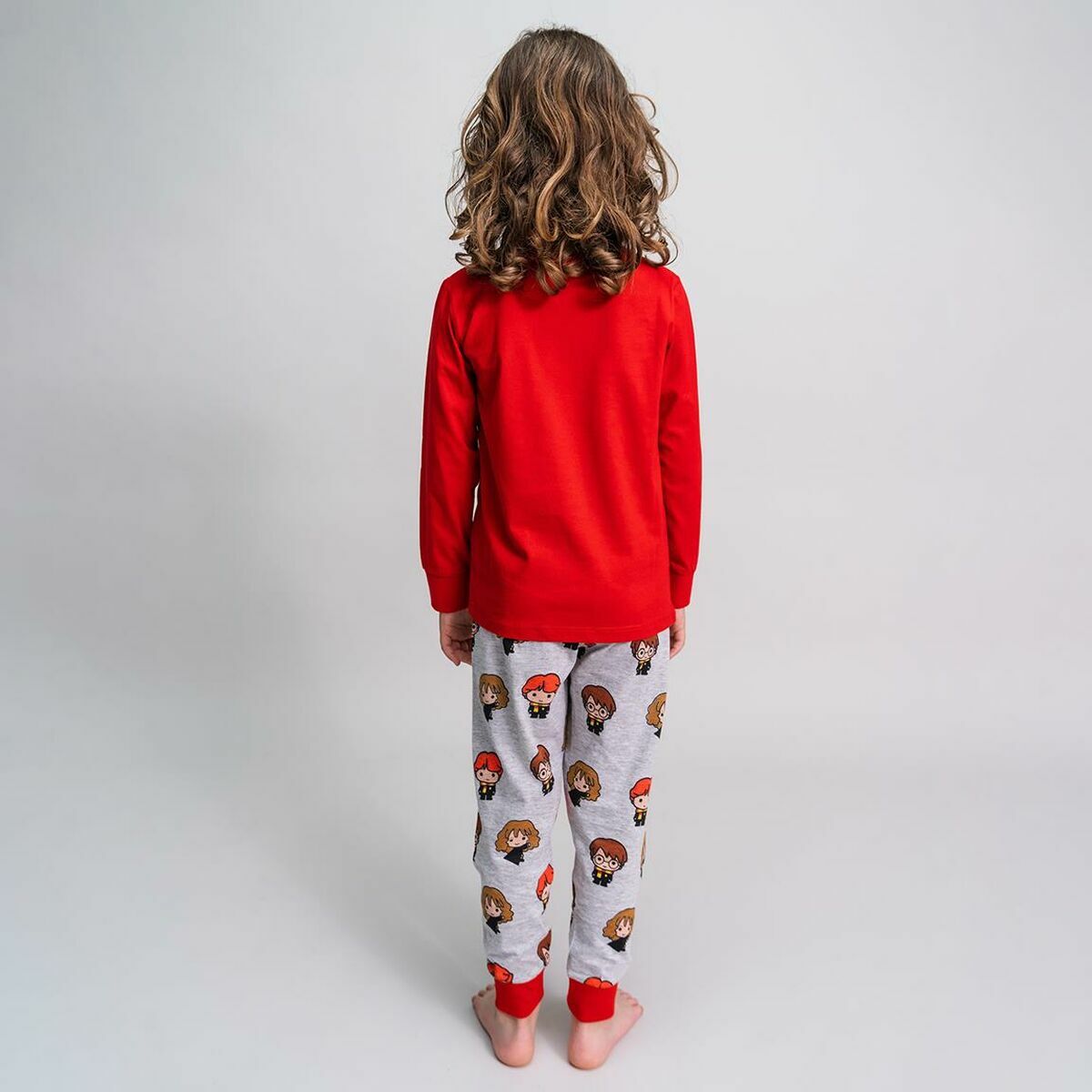 Pyjama Enfant Harry Potter Rouge – 100 % Coton à Motifs Magiques