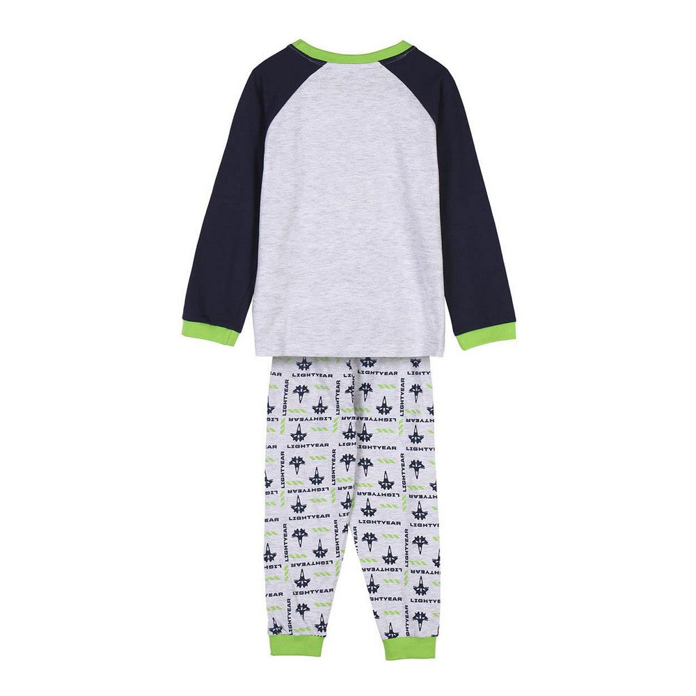 Pyjama Enfant Buzz L’Éclair Gris – 100 % Coton Manches Longues