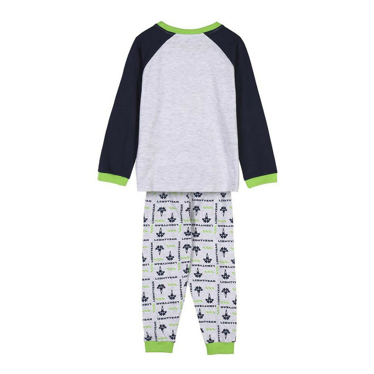Pyjama Enfant Buzz L’Éclair Gris – 100 % Coton Manches Longues