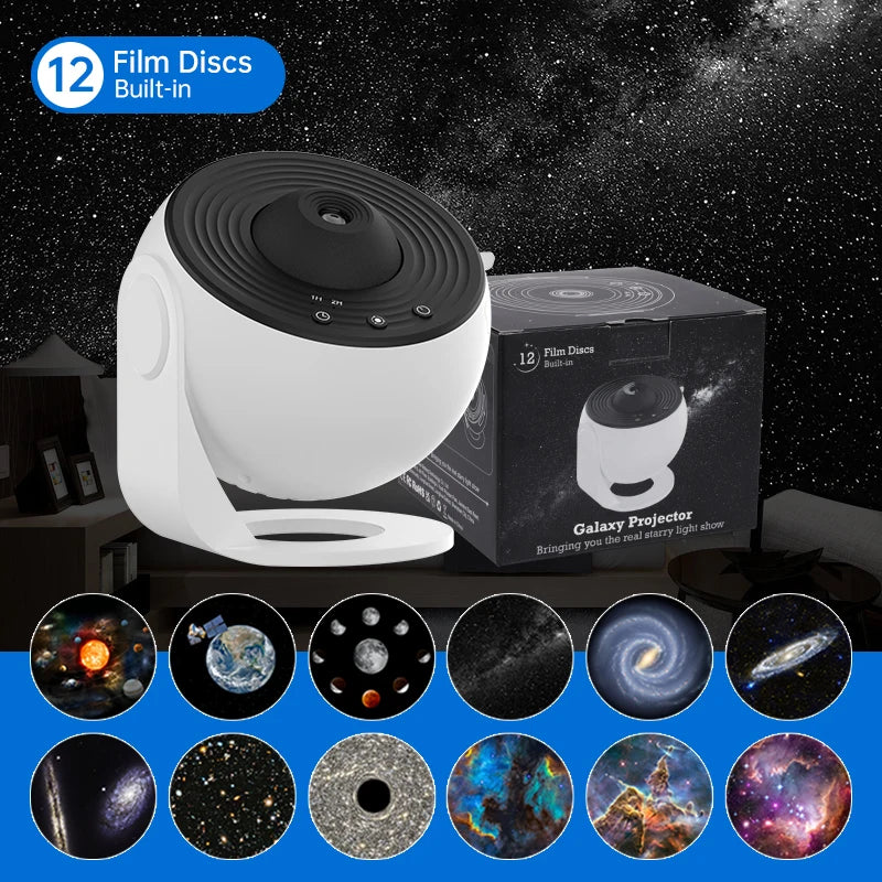 Projecteur Galaxie 360° Rotatif | Lampe Ciel Étoilé pour Enfants & Adultes