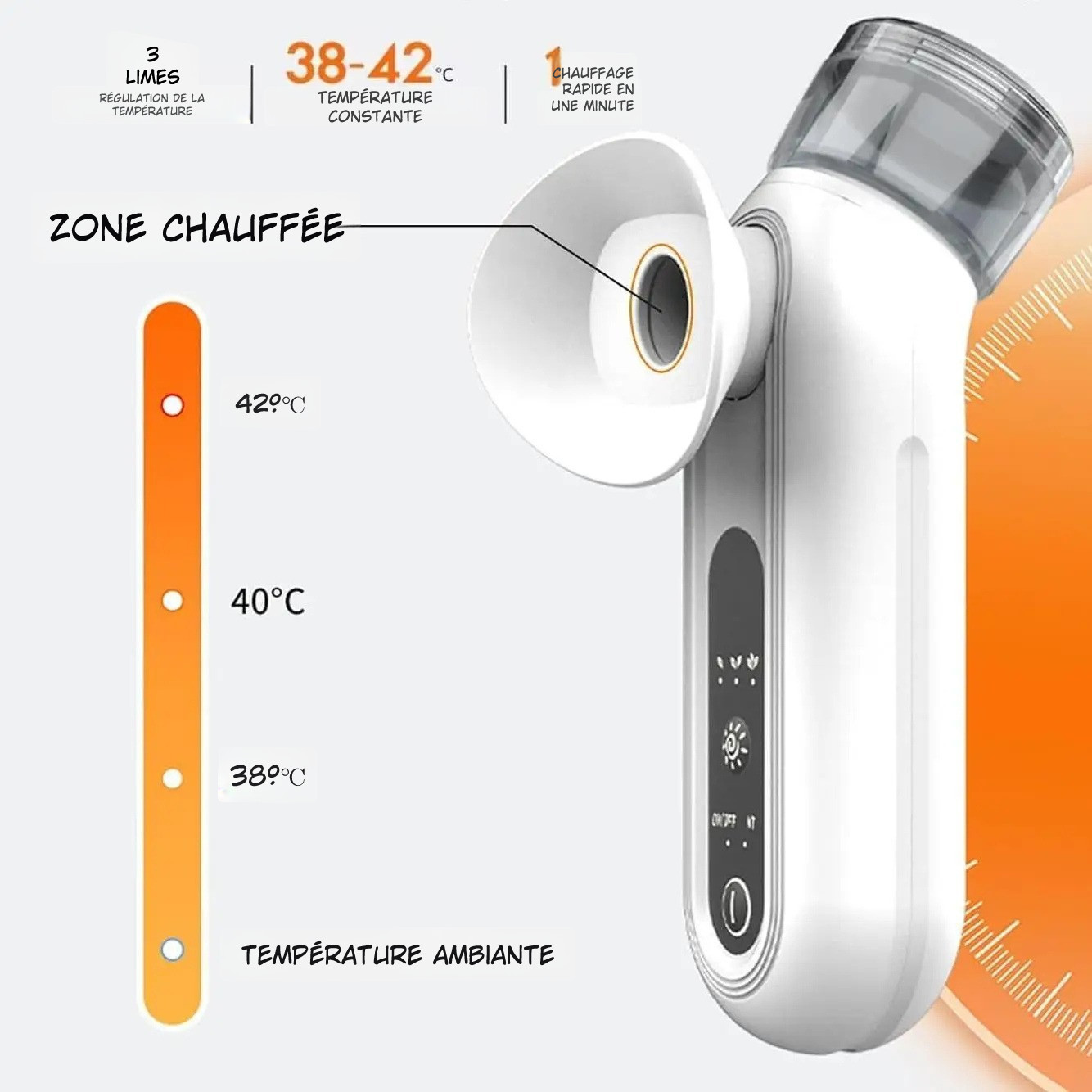 Brumisateur Nano pour les Yeux – Soin Thermo-Hydratant Portatif