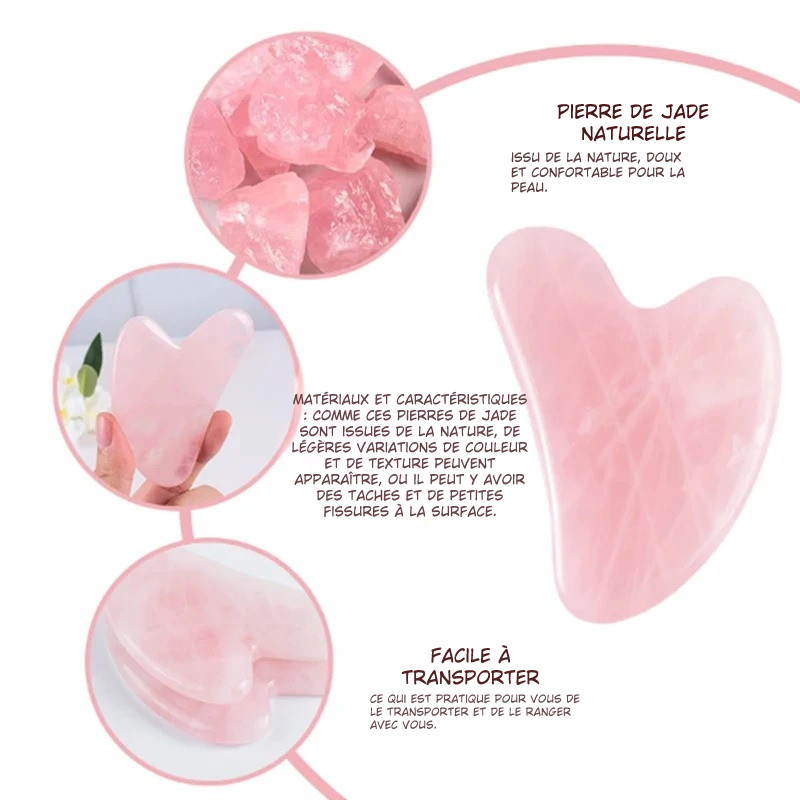 Rouleau de Jade Naturel – Massage Visage & Relaxation