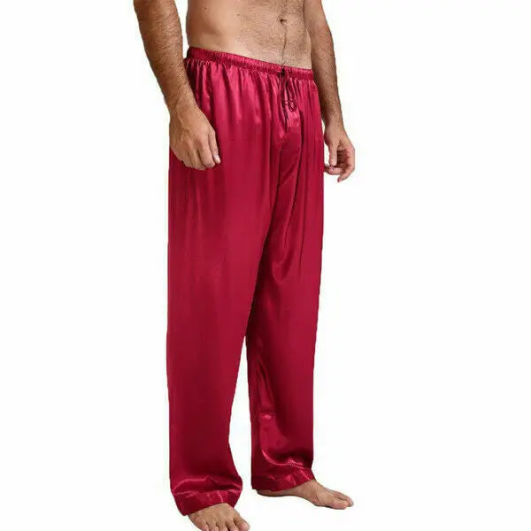 Pantalon de Pyjama Homme Satin – Confort Classique & Élégant | Bas de Nuit Doux