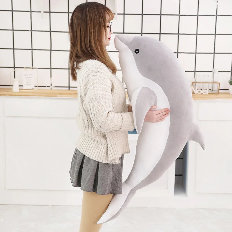 Peluche Dauphin Géante 30 à 160 cm – Jouet Doux & Oreiller Câlin