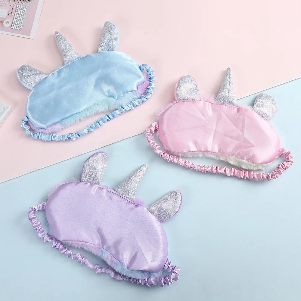 Masque de Sommeil Licorne – Bandeau de Nuit Mignon pour Enfants | Accessoire de Détente & Voyage