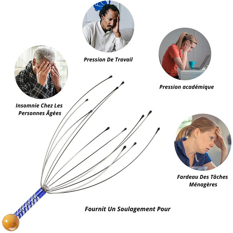 Anti-stress head massager – Scalp relaxation and well-being