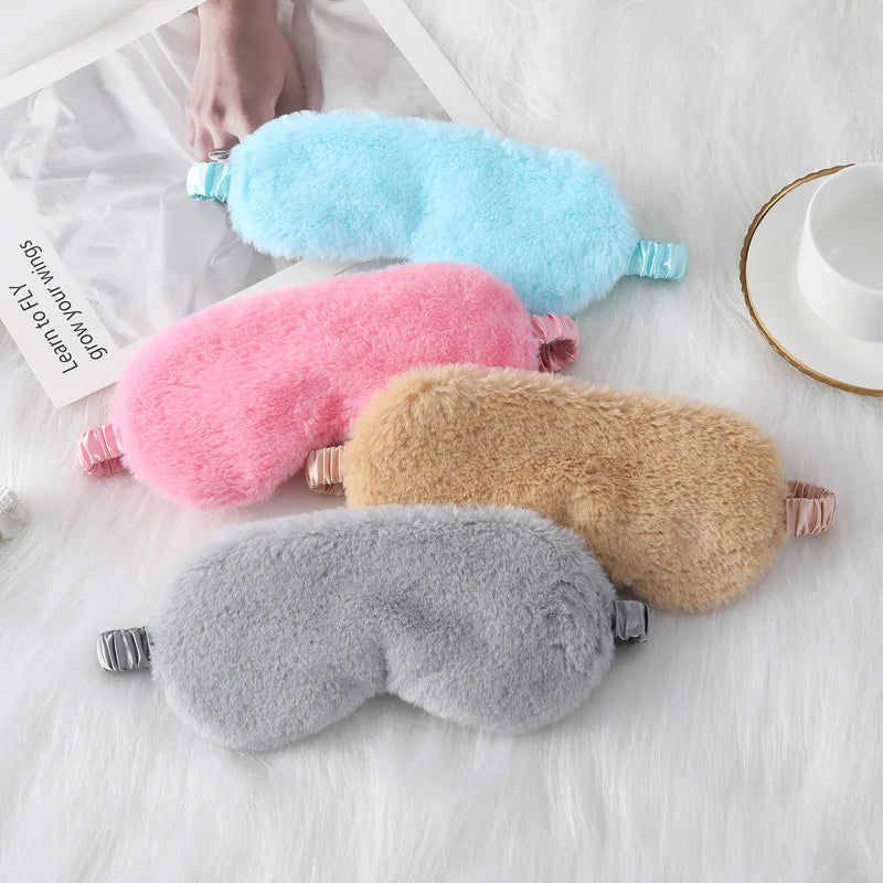 Masque de Sommeil Peluche Nuage – Ultra Doux & Mignon | Pour Sieste & Rêves Enchantés