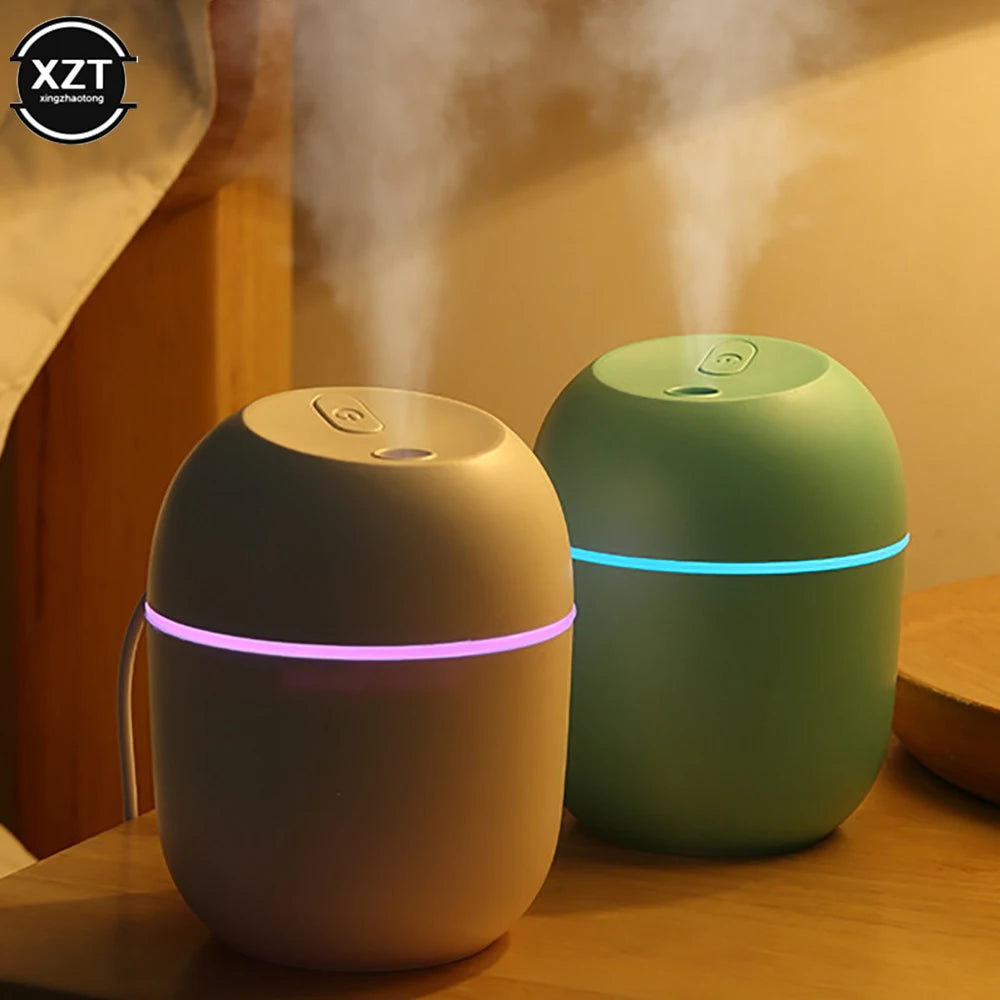 Diffuseur d’Huiles Essentielles 220 ml avec Veilleuse LED – USB Silencieux & Compact | Maison, Voiture, Bureau