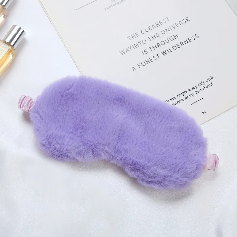 Masque de Sommeil Peluche Nuage – Ultra Doux & Mignon | Pour Sieste & Rêves Enchantés