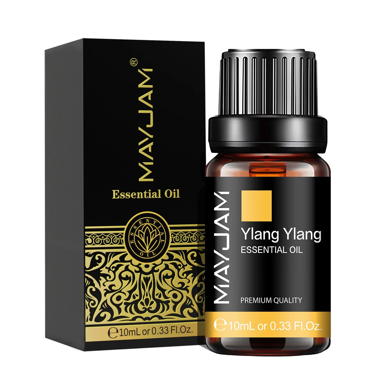 Huile Essentielle MAYJAM 10 ml – Lavande, Eucalyptus, Jasmin, Vanille, Santal | Bien-être & Diffuseur | DelvaBlue
