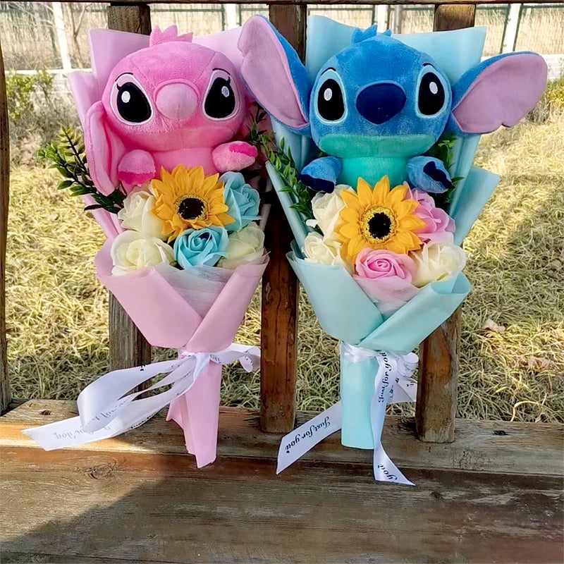 đ Bouquet Peluche Lilo & Stitch â Fleurs & Tendresse Ă Offrir