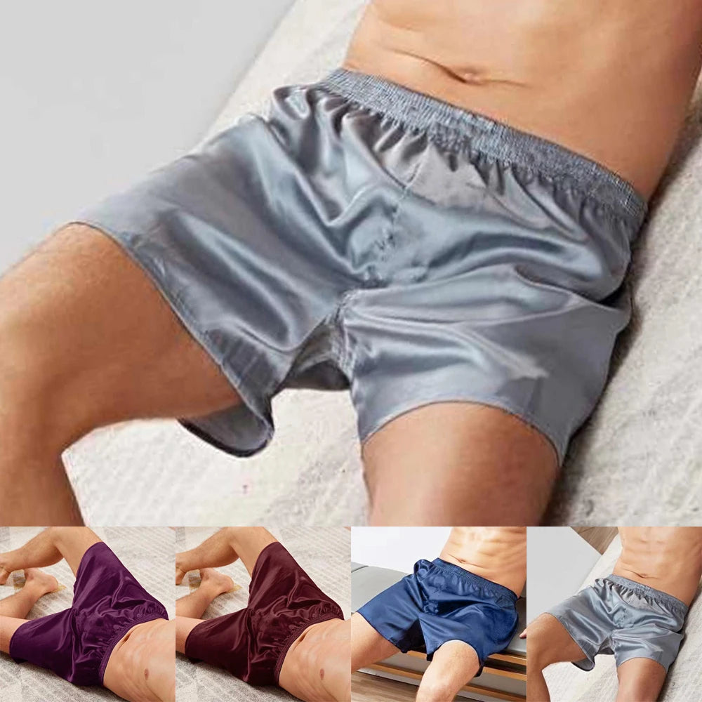 Short de Pyjama Homme – Satin Soie Brillant & Sexy