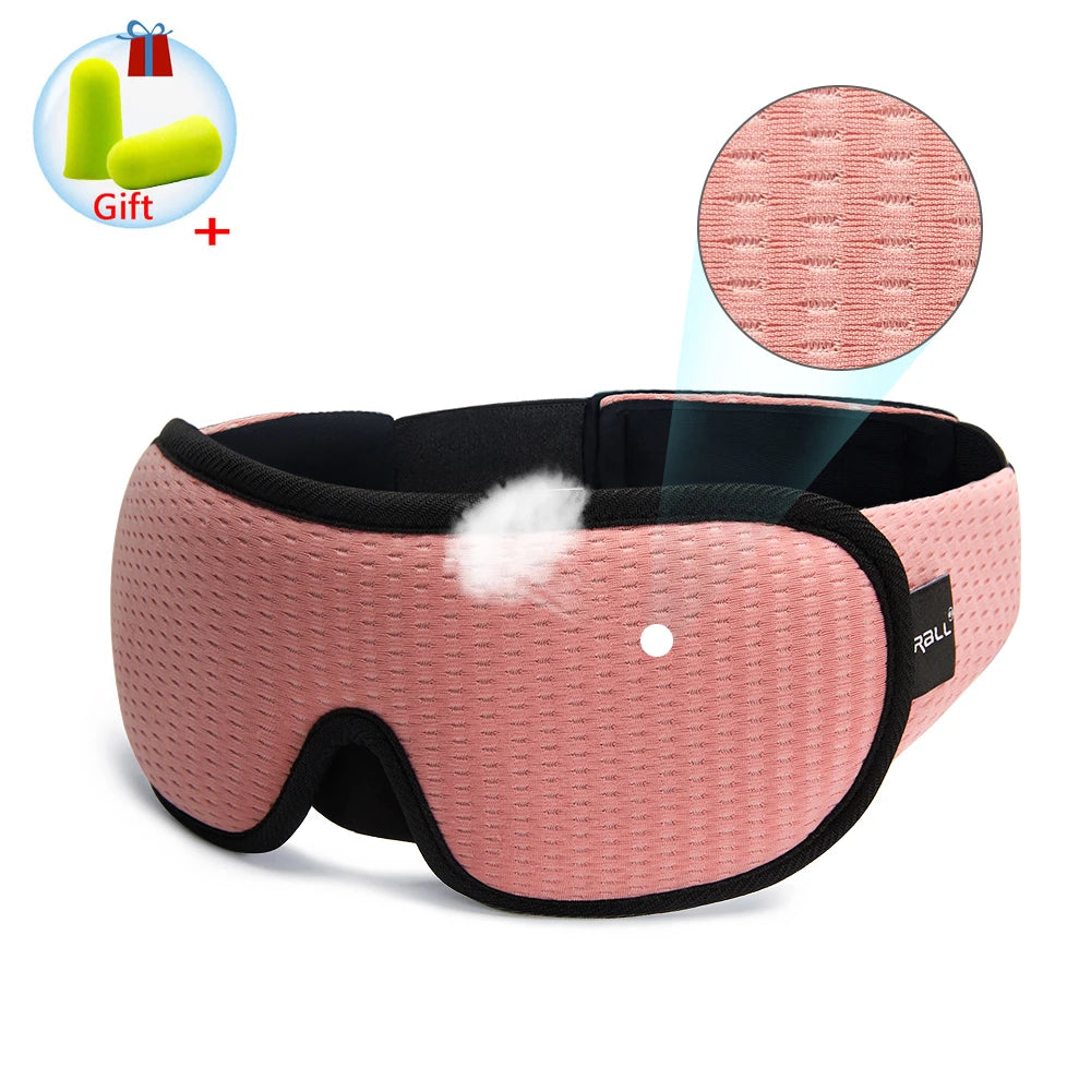 Breathable, light-blocking 3D sleep mask.