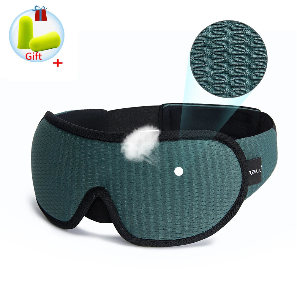Breathable, light-blocking 3D sleep mask.