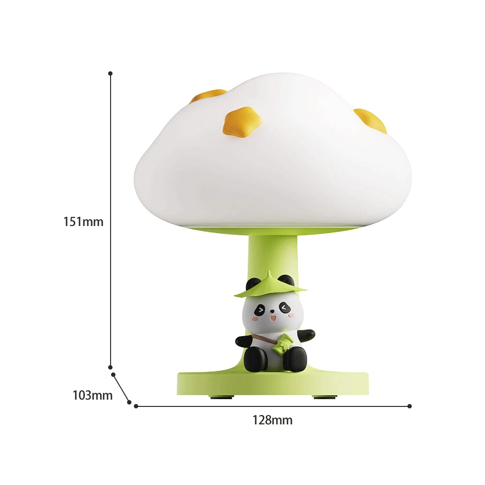 Veilleuse Lune Animaux – Lapin, Chat ou Panda