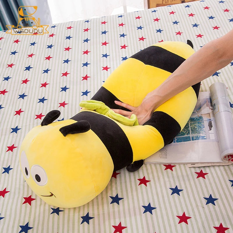 Coussin Peluche Abeille – Doudou Géant Mielleux & Réconfortant