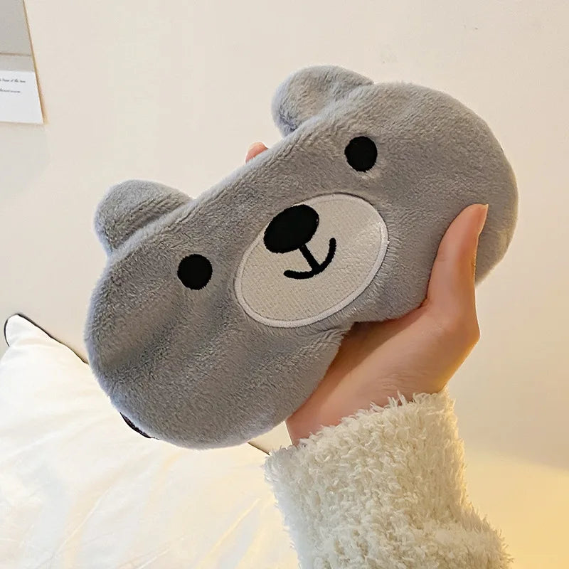 Masque de Sommeil Peluche 2025 – Bandeau Doux Unisexe