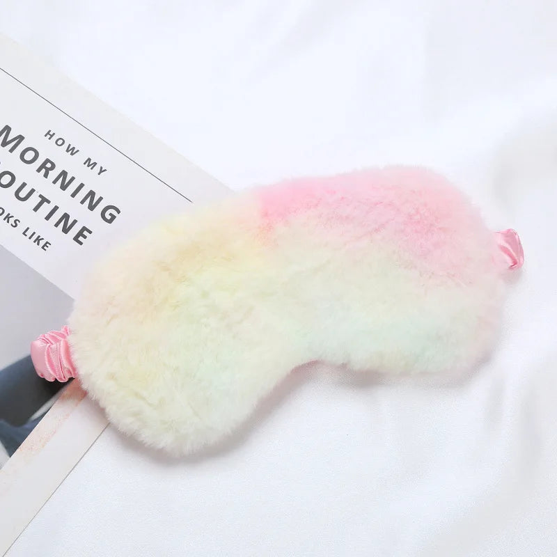 Masque de Sommeil Peluche Nuage – Ultra Doux & Mignon | Pour Sieste & Rêves Enchantés