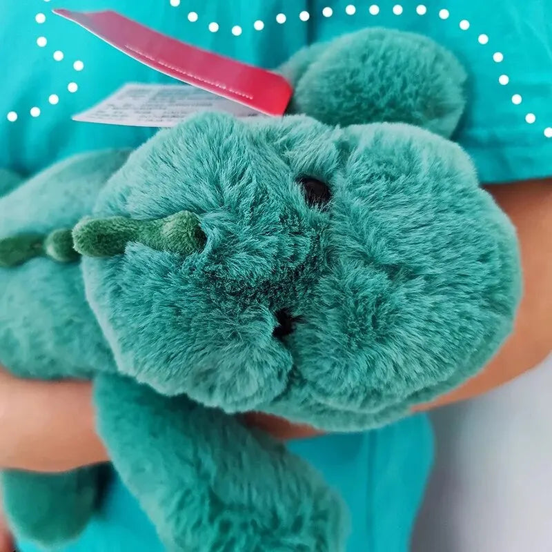 Peluche Dinosaure Verte 35 cm – Doudou Doux & Réconfortant