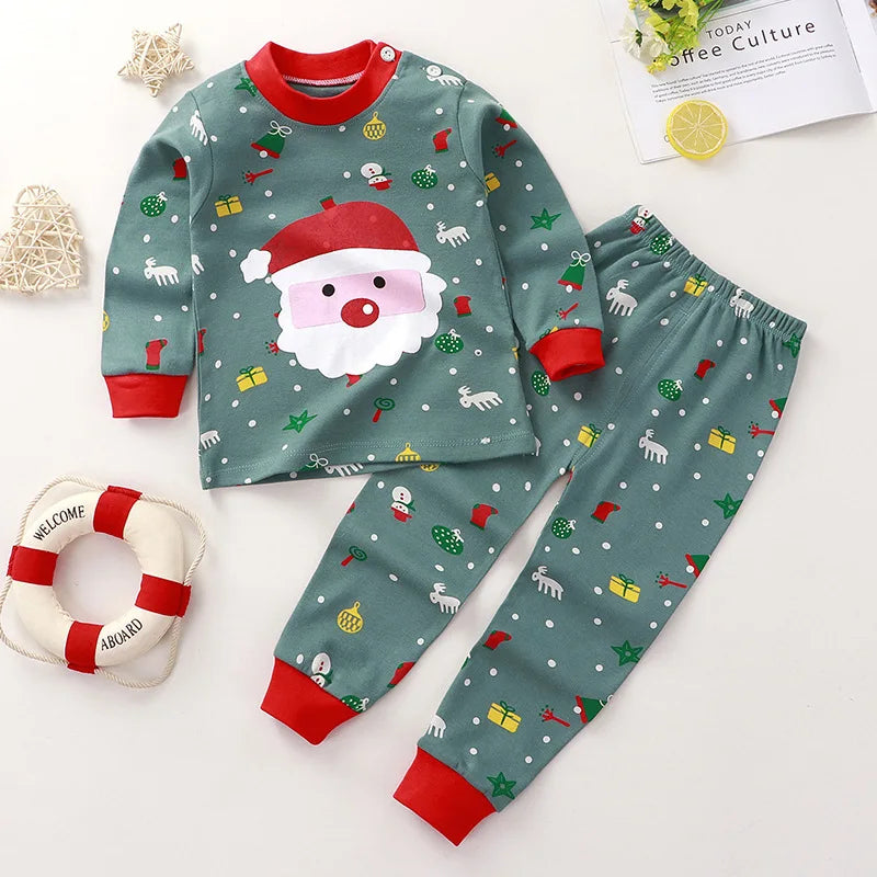Pyjama Bébé Mi-Saison en Coton – Ensemble 2 Pièces Garçon & Fille | Sous-vêtements Confort Automne & Printemps