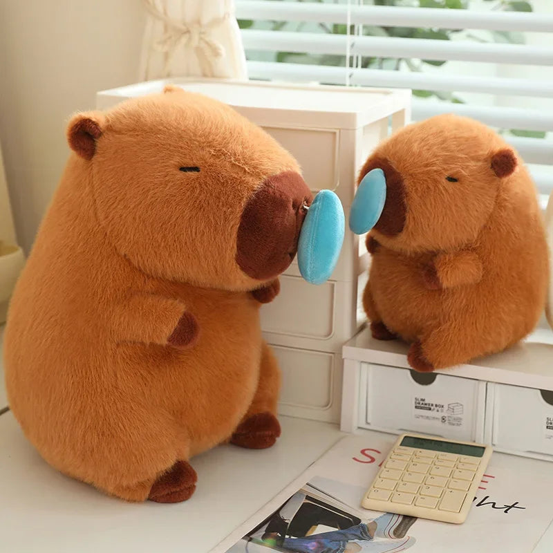 Peluche Capybara Rigolote – Bulle de Nez Extensible