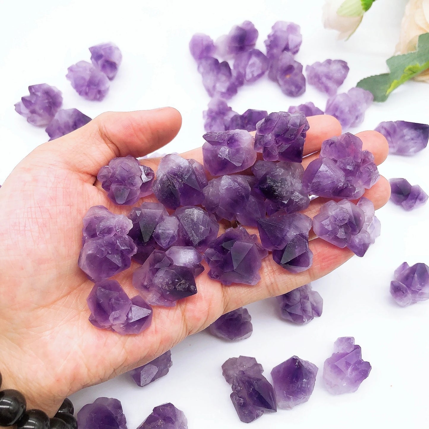 20 Pierres Naturelles d’Améthyste Brute – Cristaux Reiki & Décoration