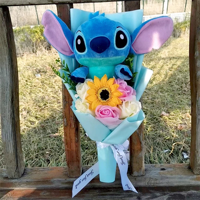 đ Bouquet Peluche Lilo & Stitch â Fleurs & Tendresse Ă Offrir