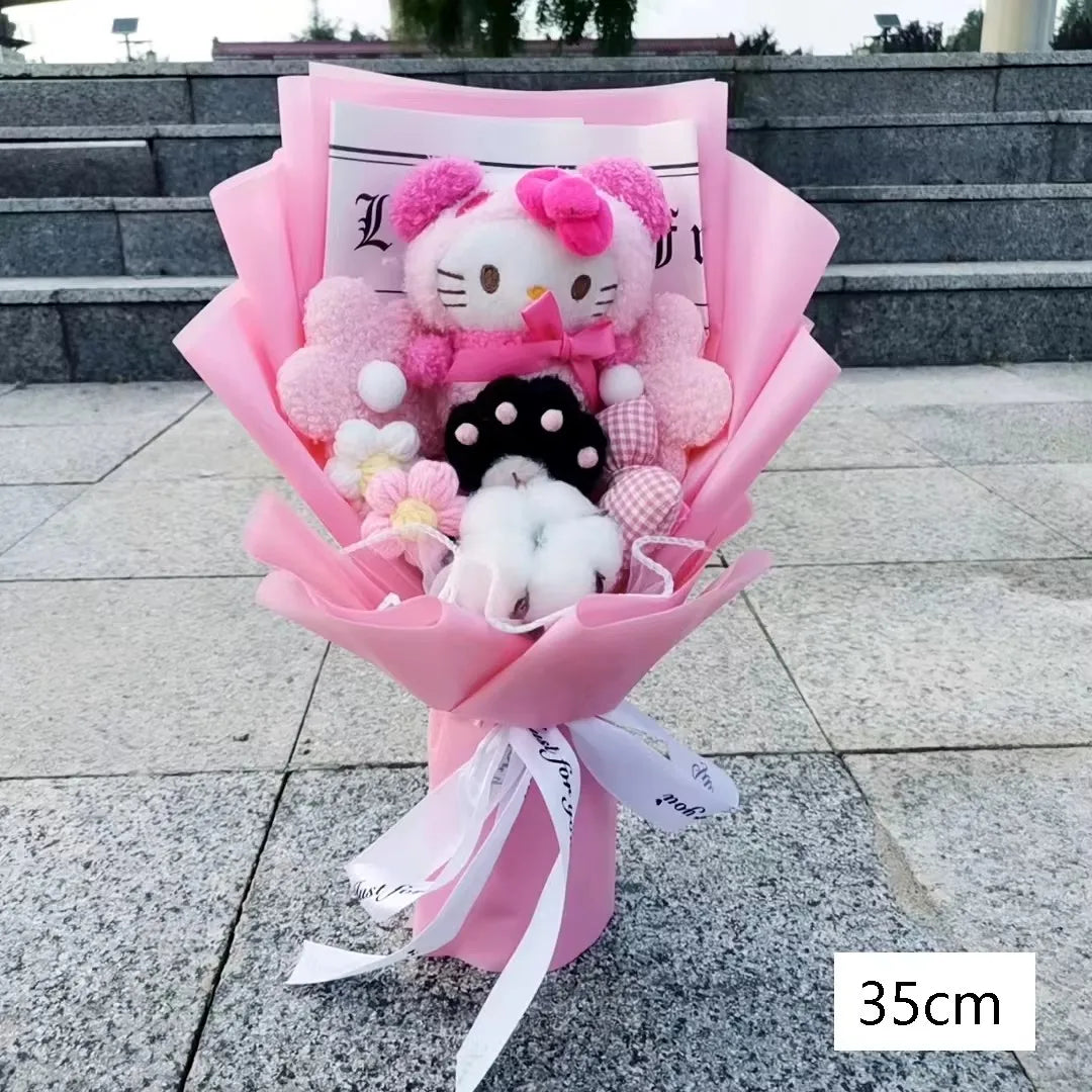 Bouquet Peluche Sanrio – Kuromi, My Melody & Friends