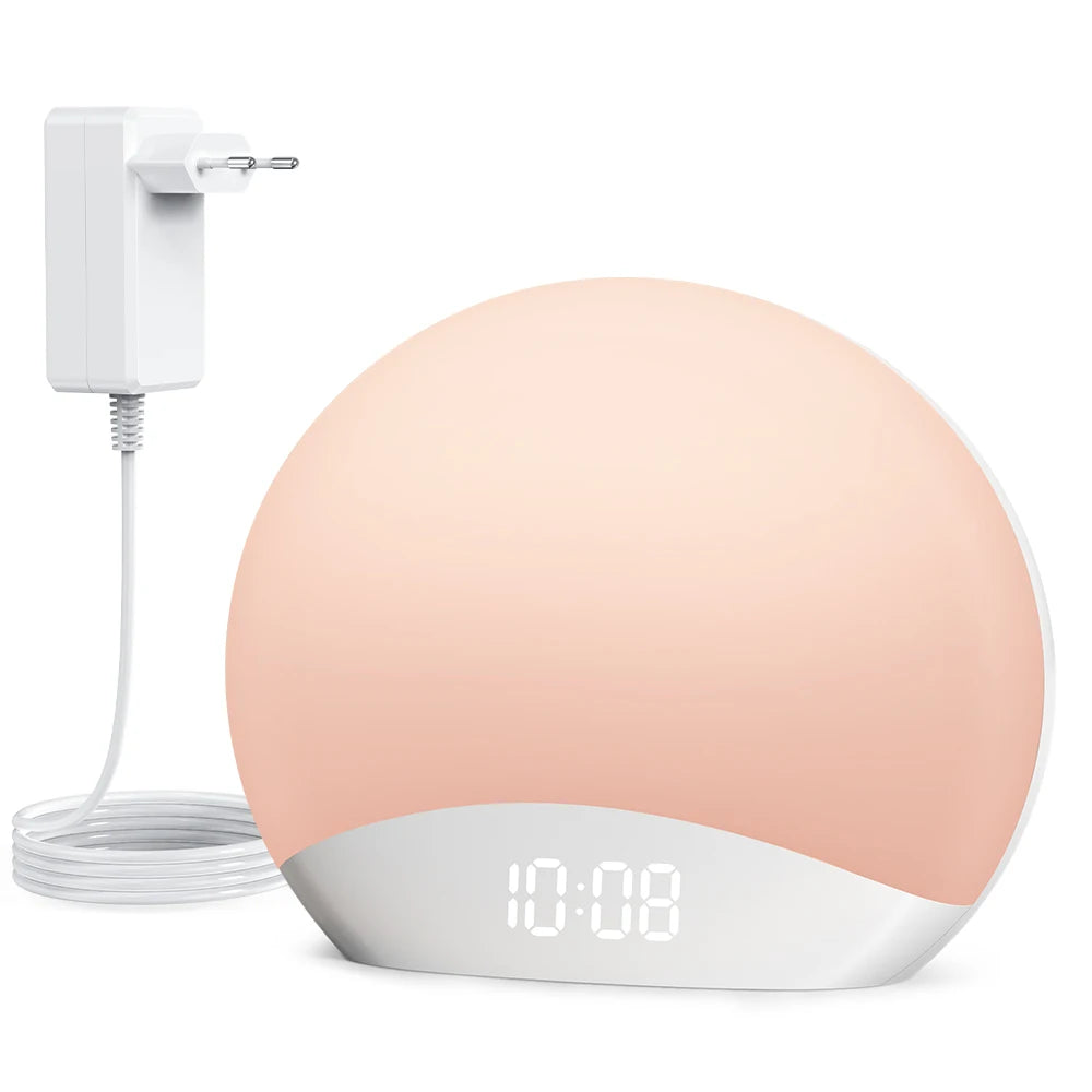 Réveil Simulateur d’Aube LED – Lumière Progressive, Radio FM