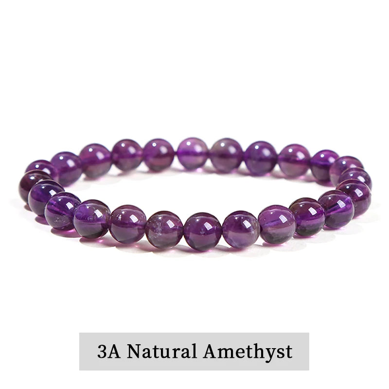 Bracelet en Pierres Naturelles – Améthyste, Œil de Tigre, Quartz, Agate | Bijou Énergétique Unisexe |