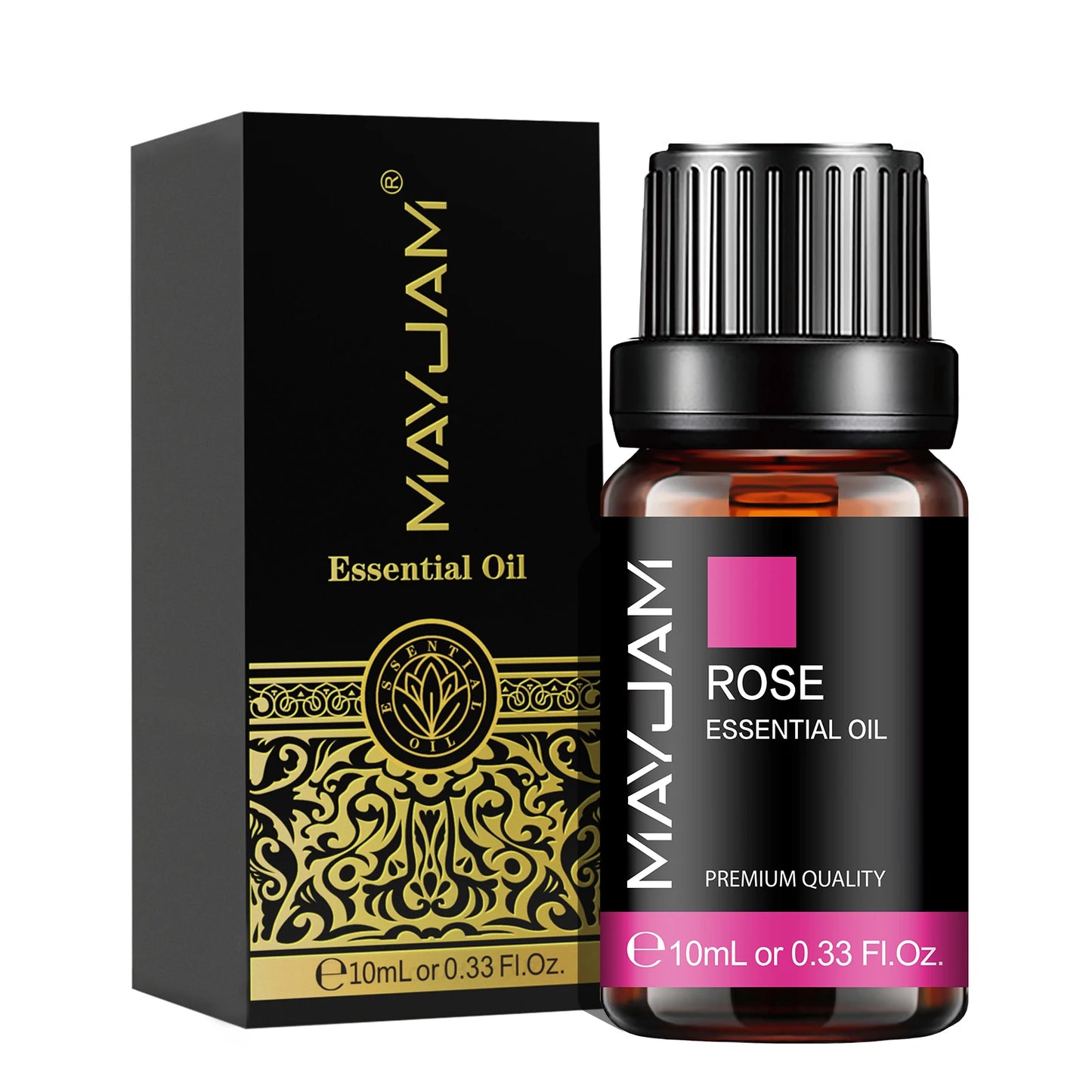Huile Essentielle MAYJAM 10 ml – Lavande, Eucalyptus, Jasmin, Vanille, Santal | Bien-être & Diffuseur | DelvaBlue