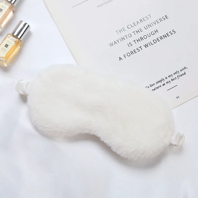 Masque de Sommeil Peluche Nuage – Ultra Doux & Mignon | Pour Sieste & Rêves Enchantés