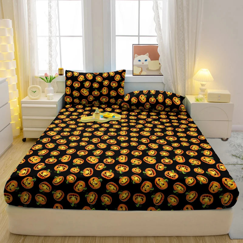 Drap-Housse Mat Imprimé – Motifs Animaux Ludiques | Housse de Lit Cartoon pour Chambre Enfant ou Adulte