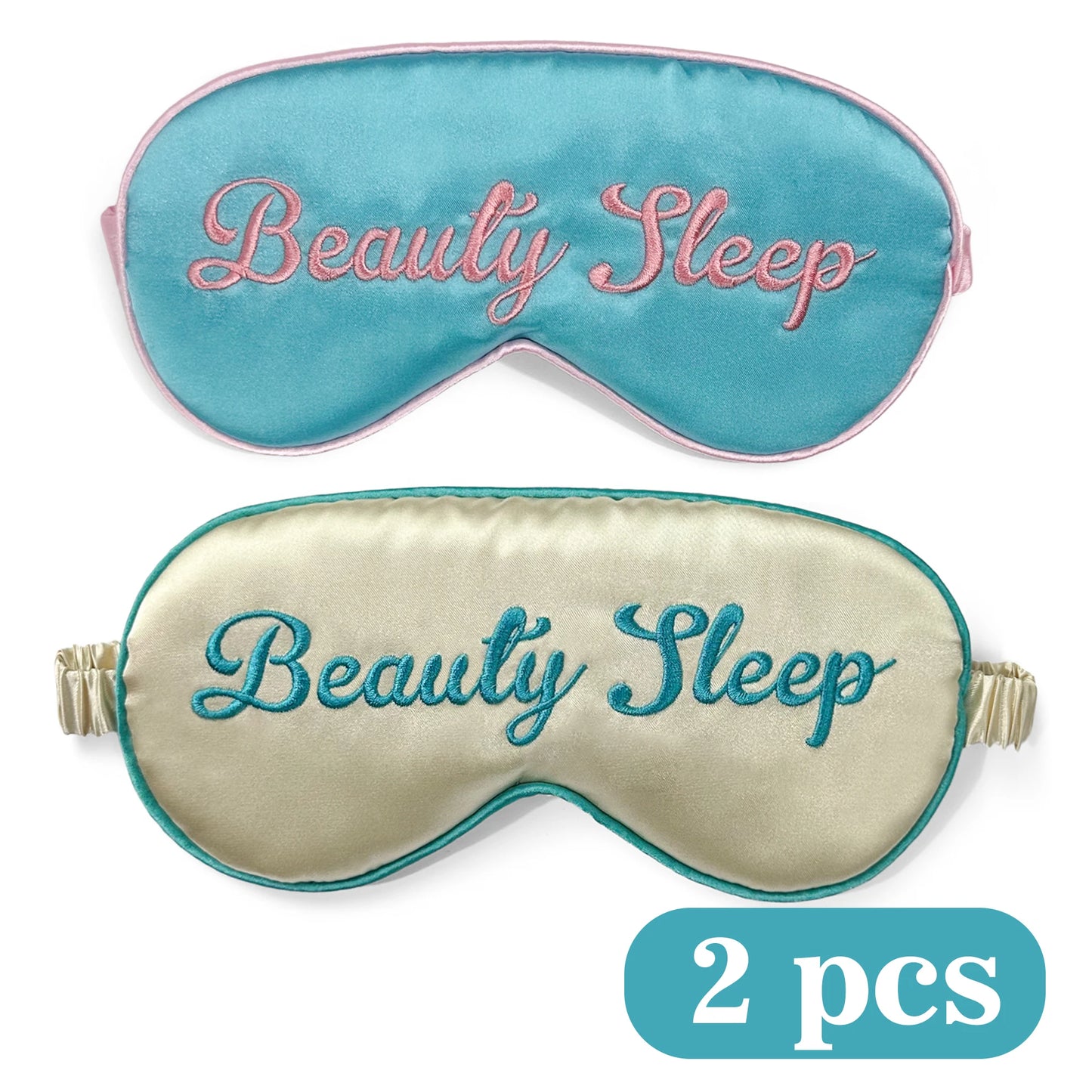 Masque de Sommeil Beauté – Double Face en Soie Ultra Douce avec Bande Élastique | Anti-Lumière & Confort Premium