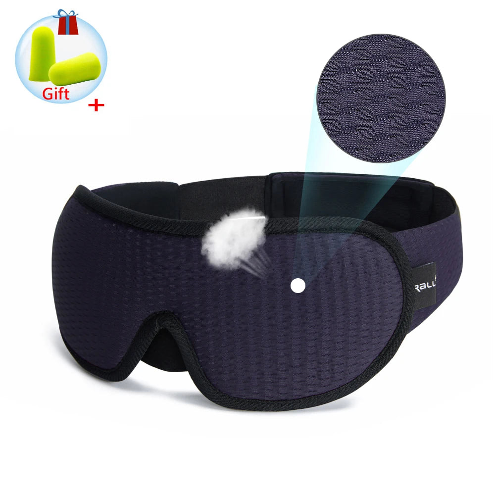 Breathable, light-blocking 3D sleep mask.