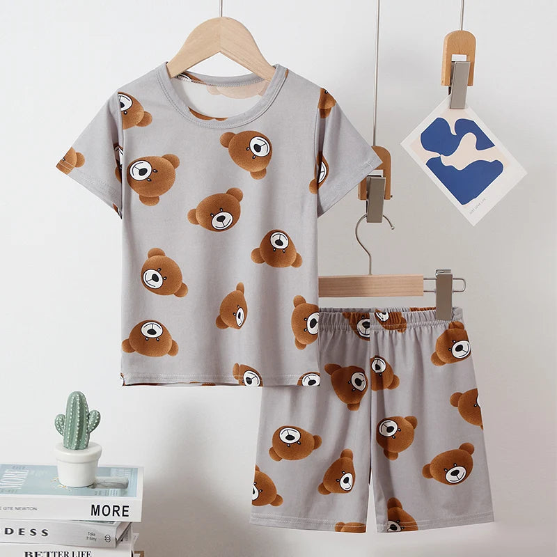 Pyjama Enfant 2 Pièces – Motifs Mignons & Confort Quotidien