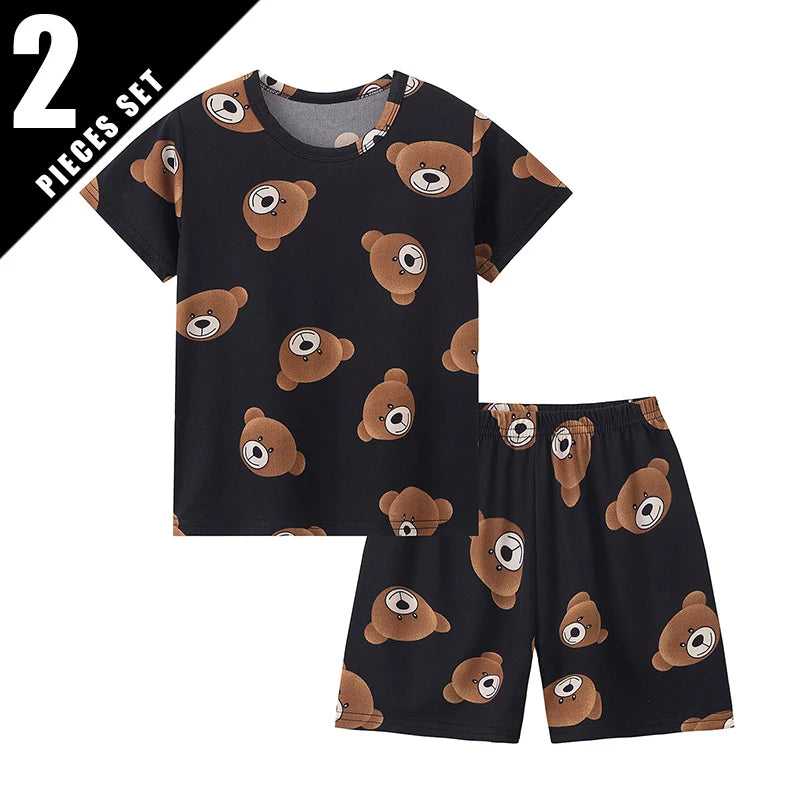 Pyjama Enfant 2 Pièces – Motifs Mignons & Confort Quotidien