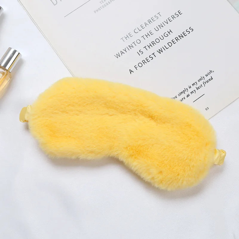 Masque de Sommeil Peluche Nuage – Ultra Doux & Mignon | Pour Sieste & Rêves Enchantés