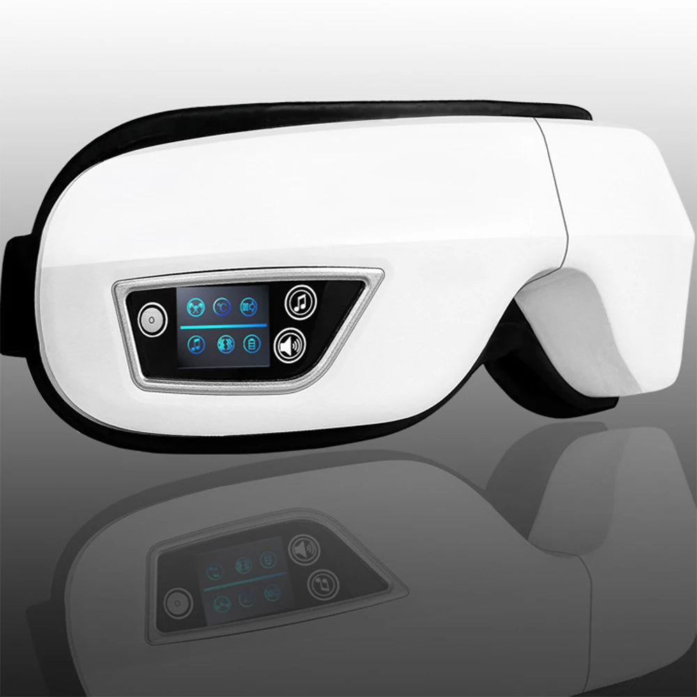 Masque de Massage Intelligent pour les Yeux 6D – Vibrations, Airbags & Musique Relaxante