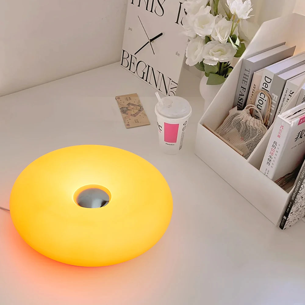 Lampe Ambiance Bauhaus Donut – Multicolore RGB avec Télécommande