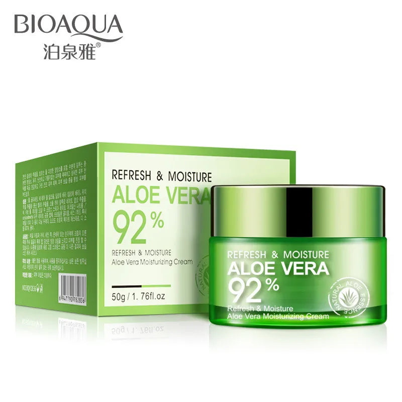 BIOAQUA Crème Visage Aloe Vera – Hydratation Profonde & Rafraîchissante | Soin Naturel Peau Douce & Éclatante