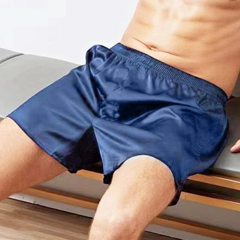 Short de Pyjama Homme – Satin Soie Brillant & Sexy