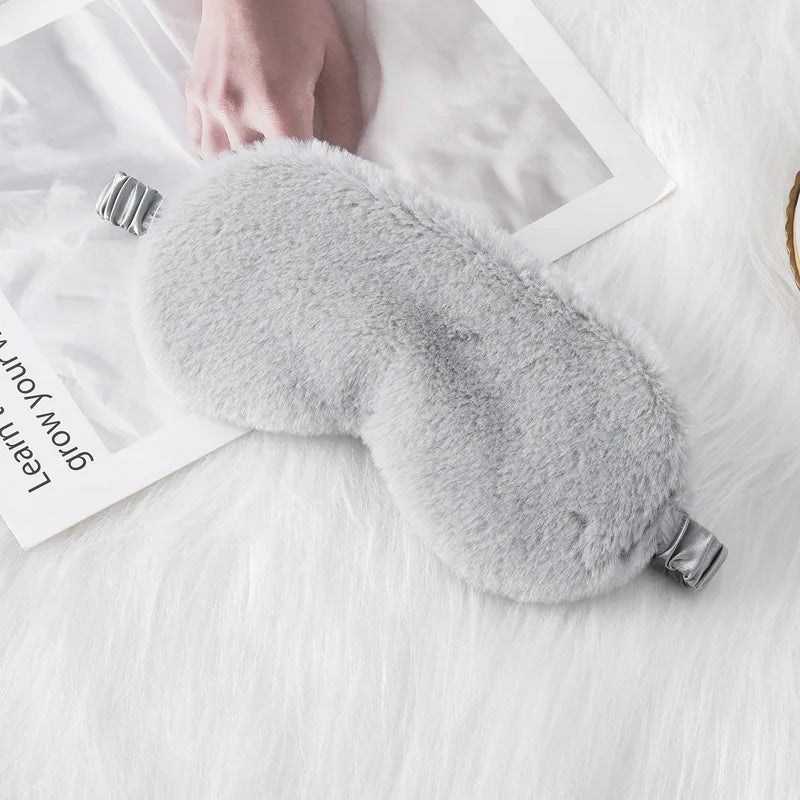 Masque de Sommeil Peluche Nuage – Ultra Doux & Mignon | Pour Sieste & Rêves Enchantés