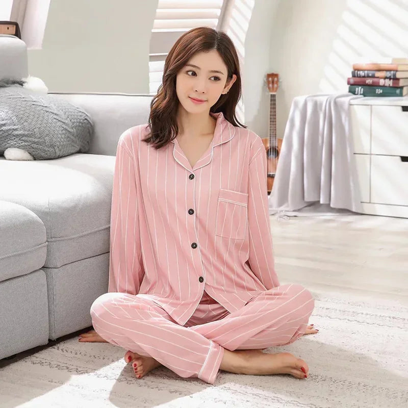 Pyjama Douillet Femme – Ensemble 2 pièces à Motifs