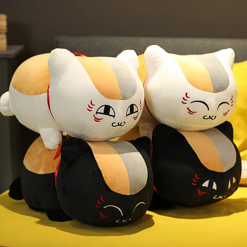 Peluche Chat Nyanko Sensei 20 à 60 cm – Coussin Doux Inspiré d'Anime